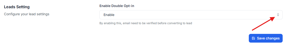 This image is a screenshot of Klasio General tab under Settings menu with the Lead Settings section in highlight. 