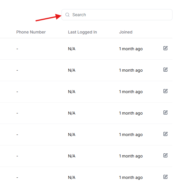 This image is a screenshot of Klasio Instructor information update window with the search bar to find a specific instructor in highlight.