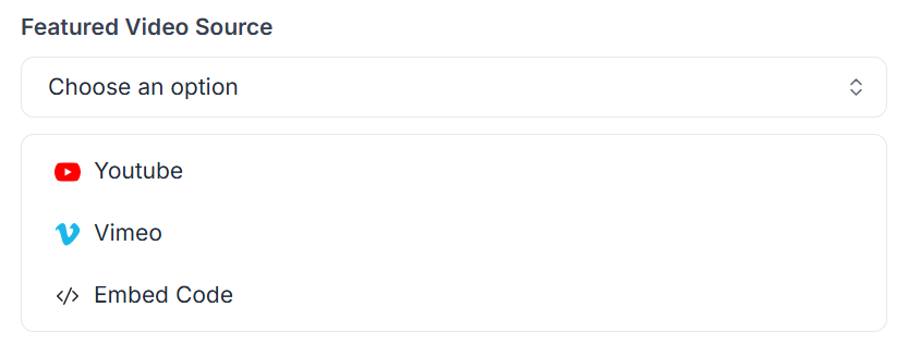 This image contains the screenshot of Klasio featured video adding option.