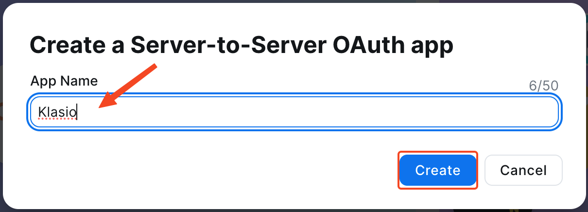 This image is a screenshot of Zoom Developer panel with the option to insert App name highlight.
